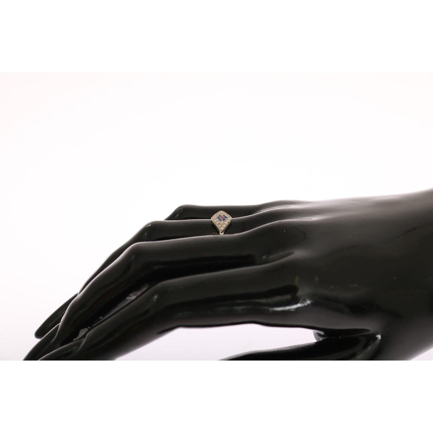 Nialaya Elegant Silver CZ Crystal Encrusted Ring Ring Nialaya White Smoke