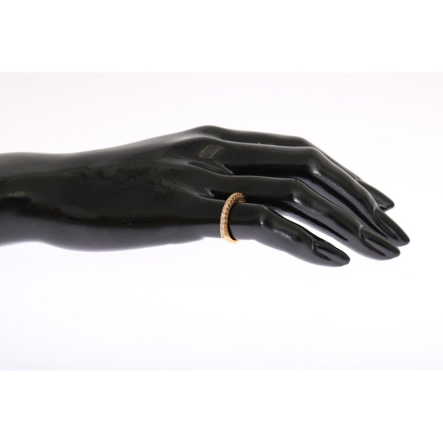 Nialaya Gleaming CZ Crystal Gold-Plated Ring Ring Nialaya White Smoke