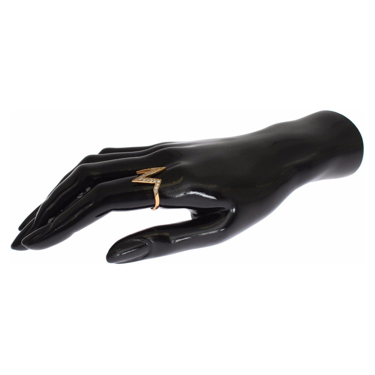 Nialaya Glamorous Gold Plated Sterling Silver Ring Nialaya Dark Slate Gray