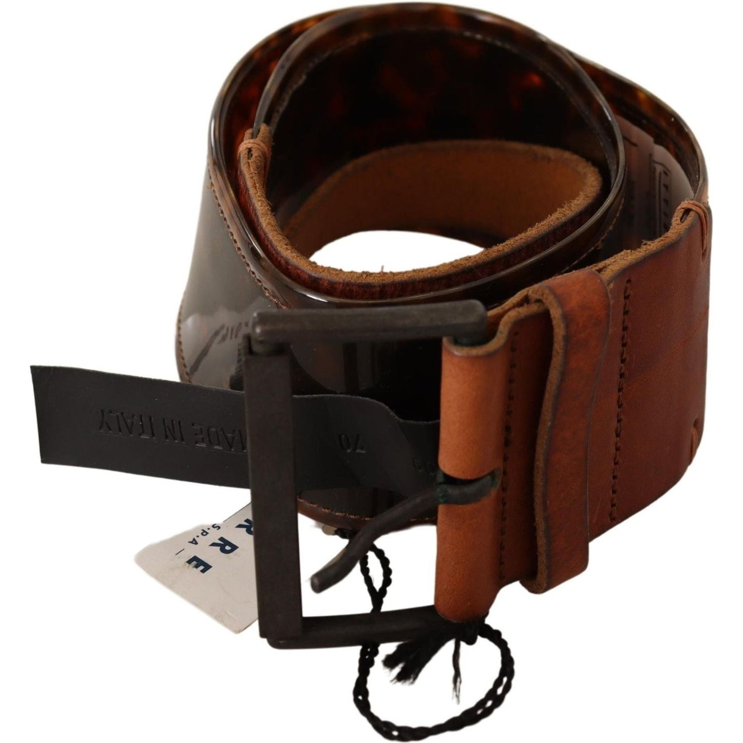 Ermanno Scervino Elevate Your Style with a Classic Leather Belt WOMAN BELTS Ermanno Scervino Black