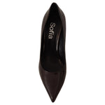 Sofia Elegant Brown Leather Heels Pumps WOMAN PUMPS Sofia Black