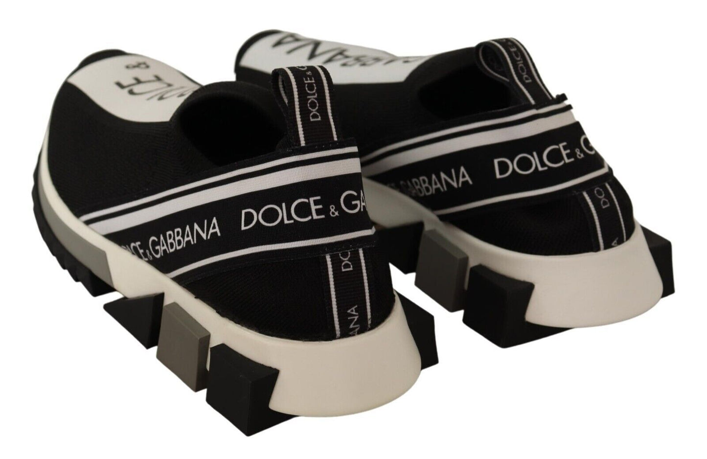 Dolce & Gabbana Chic Monochrome Sorrento Slip-On Sneakers