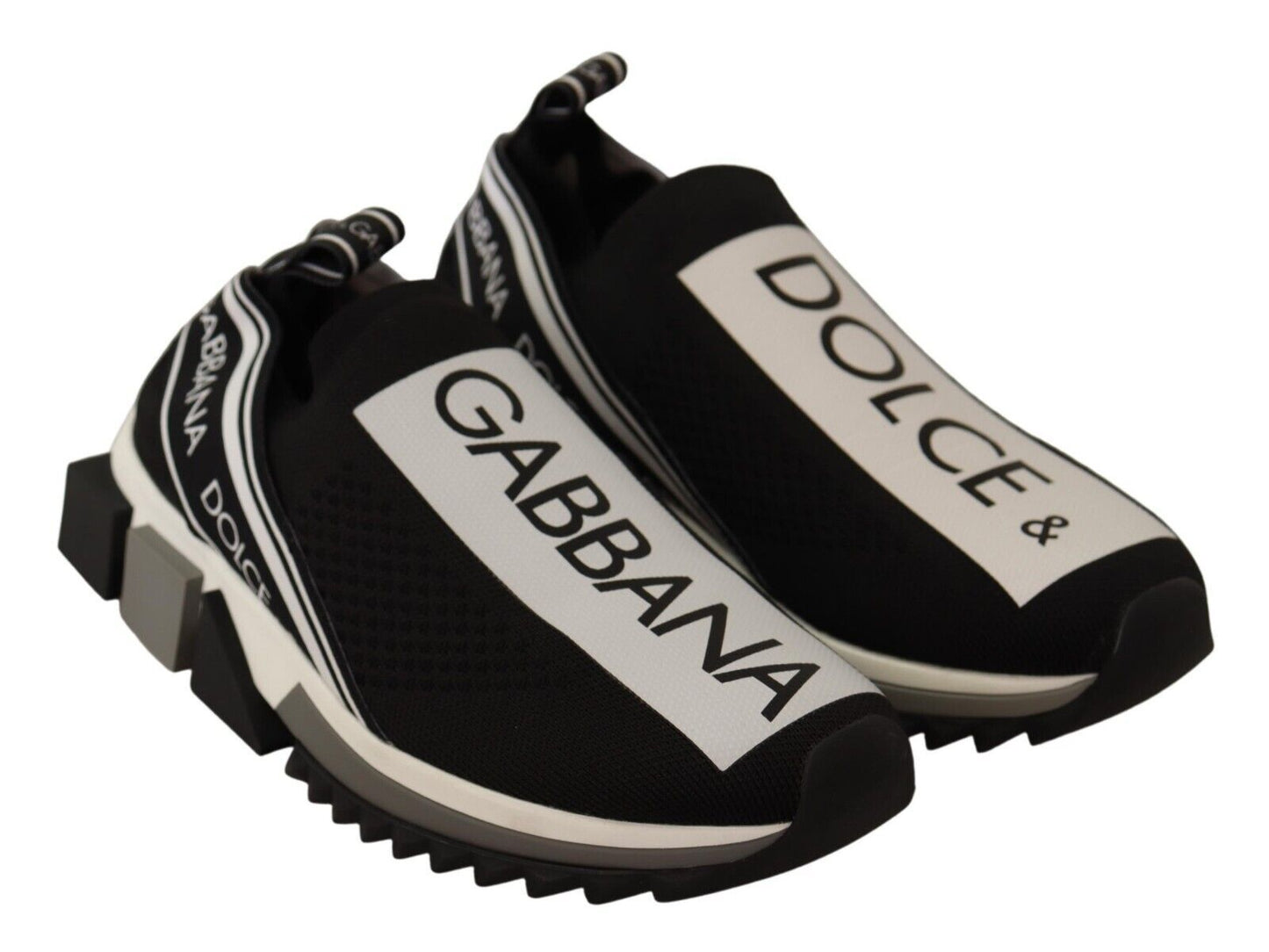 Dolce & Gabbana Chic Monochrome Sorrento Slip-On Sneakers