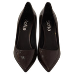 Sofia Elegant Brown Leather Heels Pumps WOMAN PUMPS Sofia Black