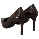 Sofia Elegant Brown Leather Heels Pumps WOMAN PUMPS Sofia Black