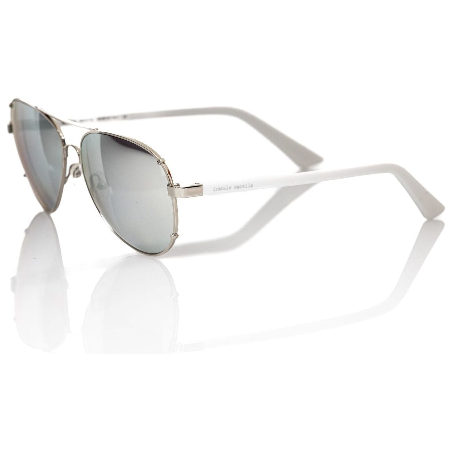 Frankie Morello Silver Metallic Men Sunglass Frankie Morello Light Gray