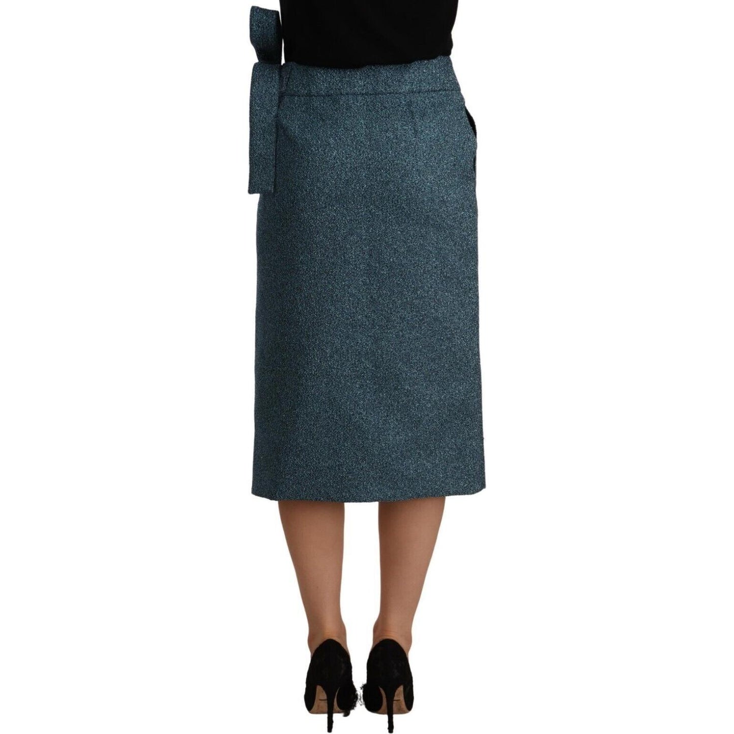 Koonhor Elegant High Waist Wrap Skirt Koonhor Dark Slate Gray