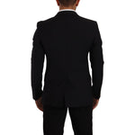 Dolce & Gabbana Black Slim Fit Vest 2 Button MARTINI Blazer JKT3040 - 48