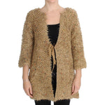 PINK MEMORIES Beige Wool Blend Cape Sweater