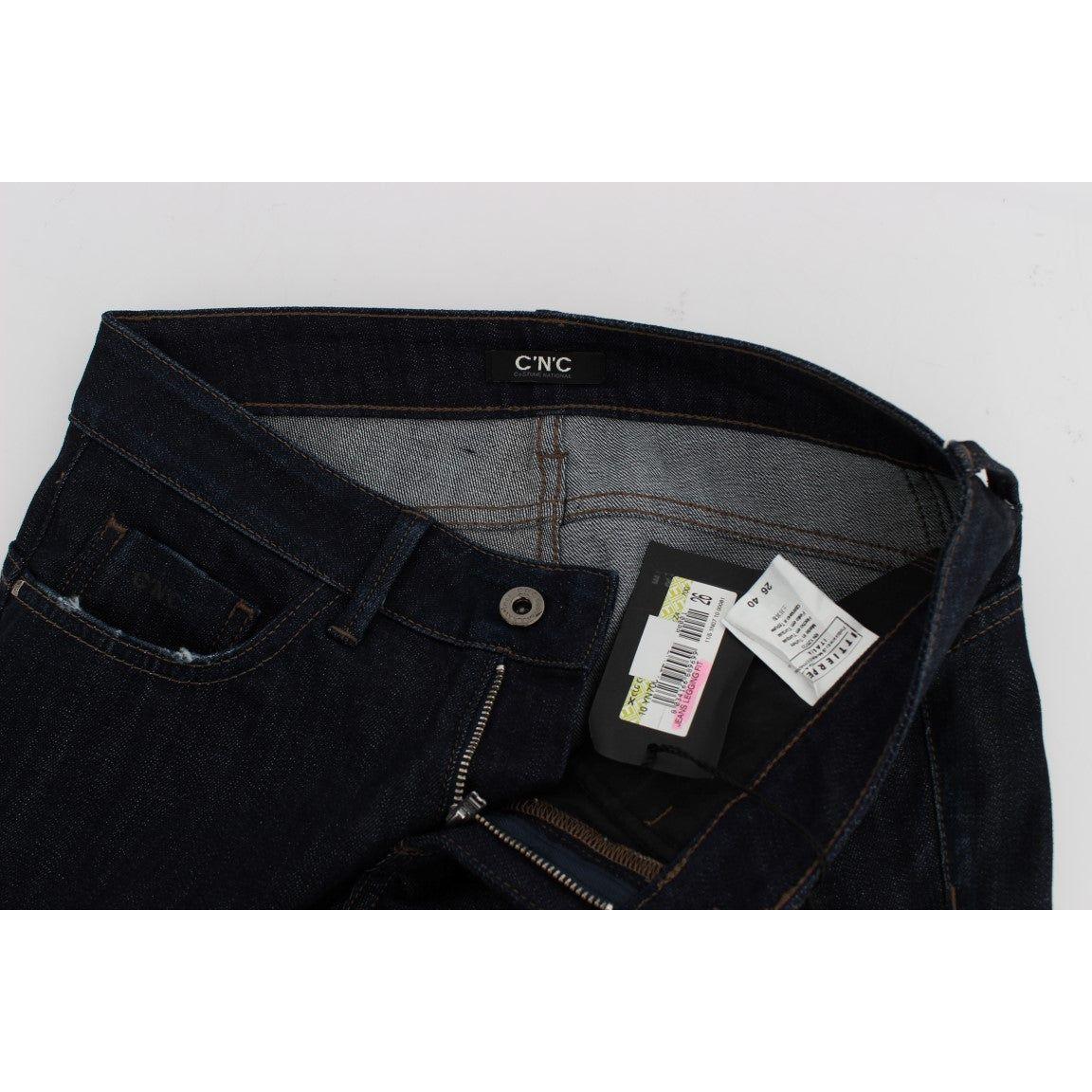 Costume National Chic Slim Fit Skinny Blue Jeans Costume National Black