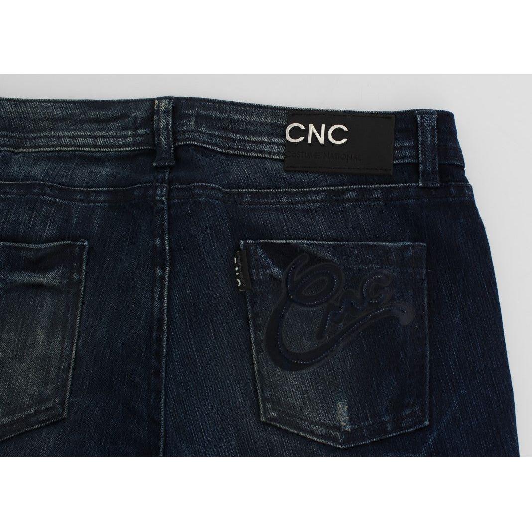 Costume National Chic Slim Fit Skinny Blue Jeans Costume National Black