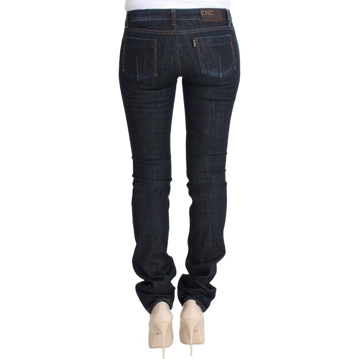 Costume National Chic Slim Fit Skinny Designer Jeans Costume National Dark Slate Gray