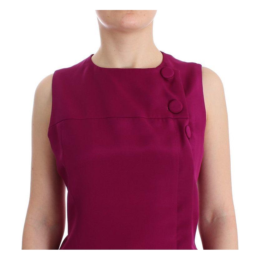 Barbara Casasola Stunning Silk Sleeveless Purple Blouse Barbara Casasola Brown