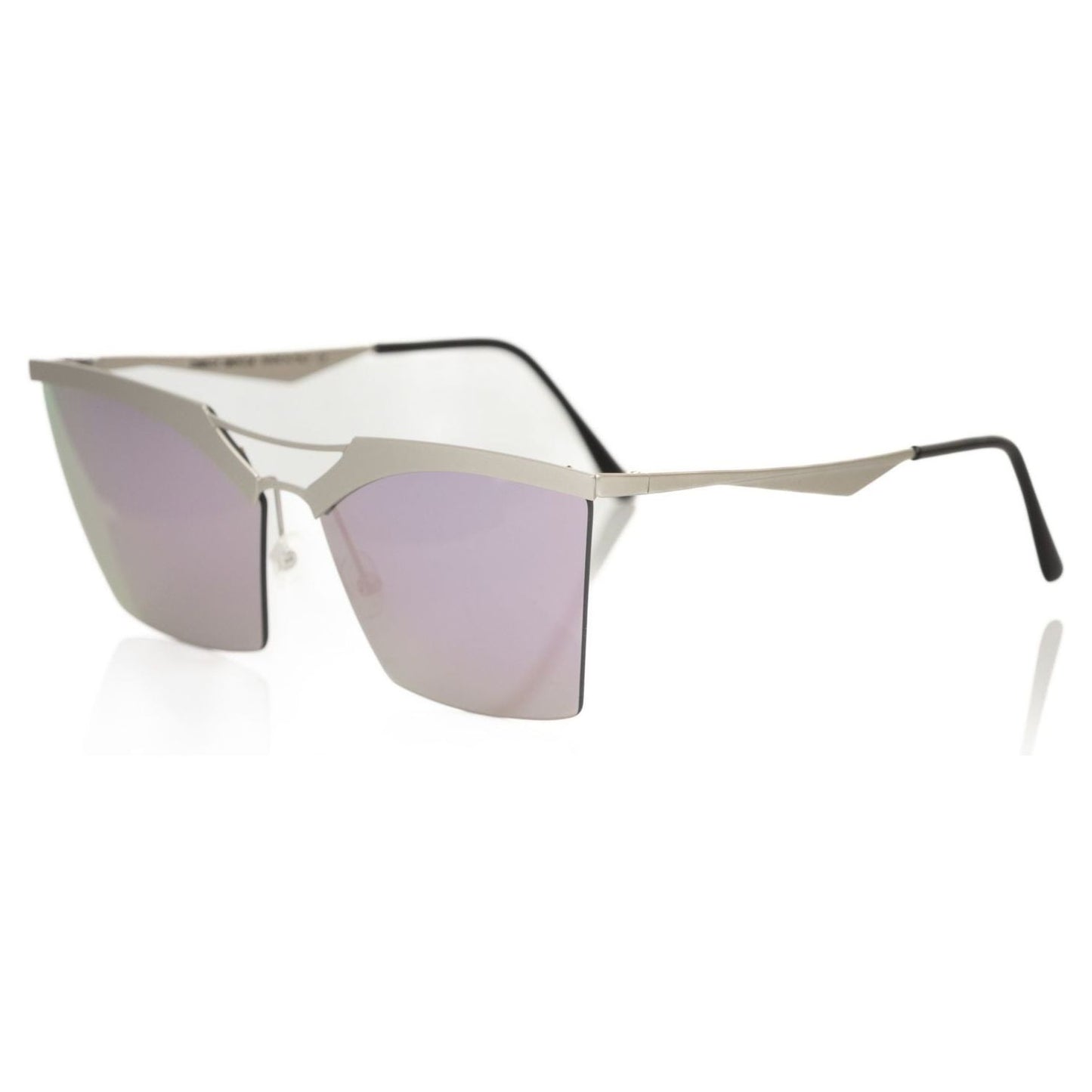 Frankie Morello Silver Metallic Women's Sunglass Frankie Morello Gray