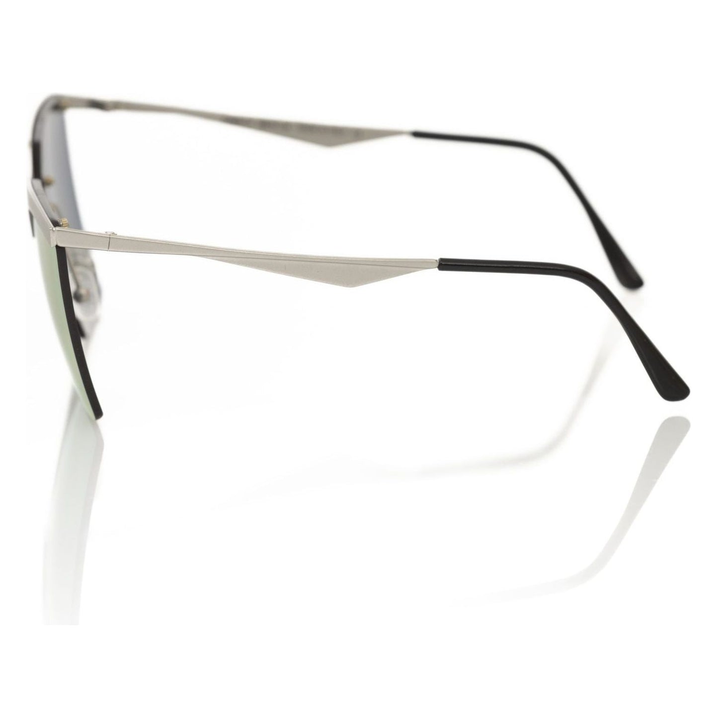 Frankie Morello Silver Metallic Women's Sunglass Frankie Morello Light Gray
