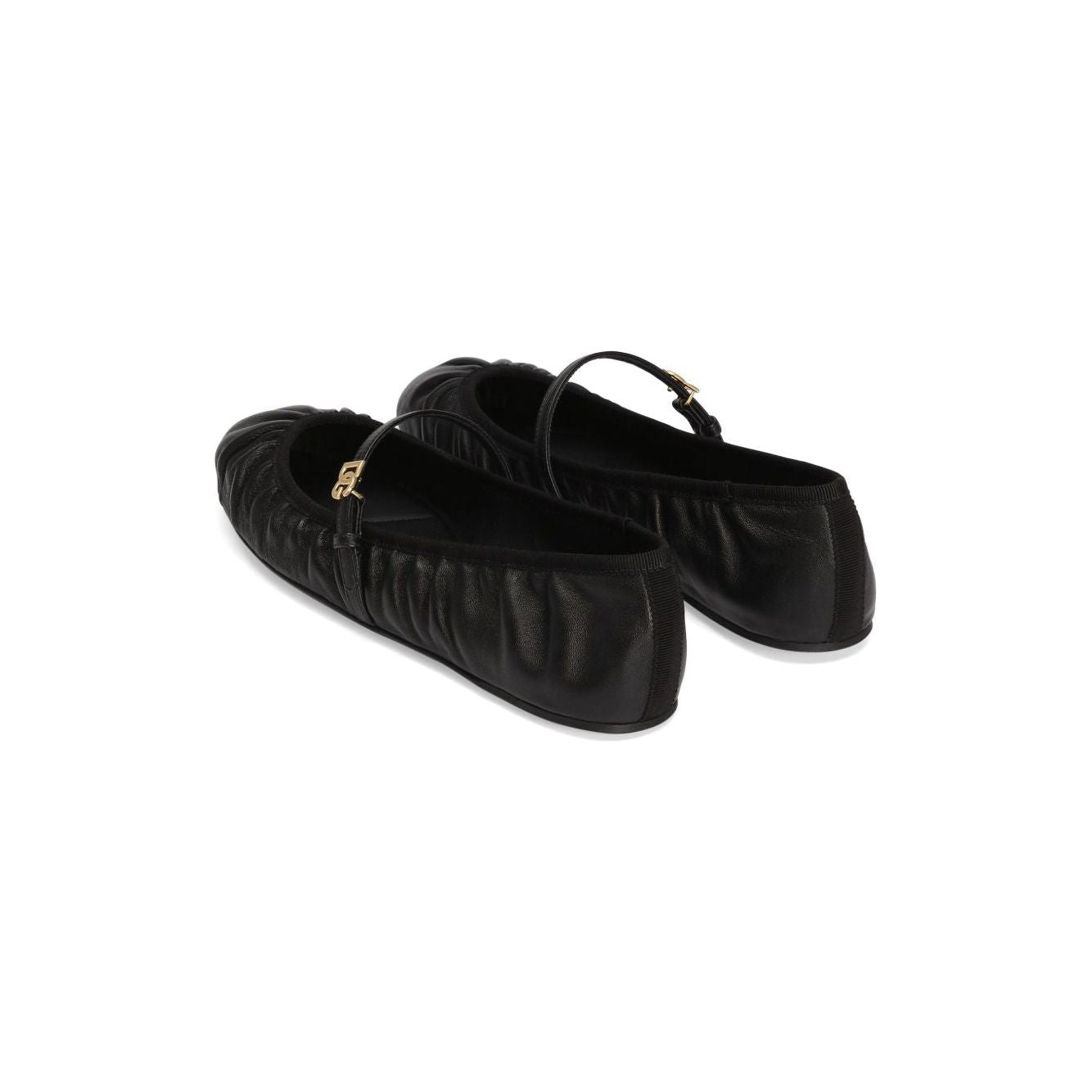 Dolce & Gabbana Nappa leather ballet flats Flat Shoes Dolce & Gabbana Black