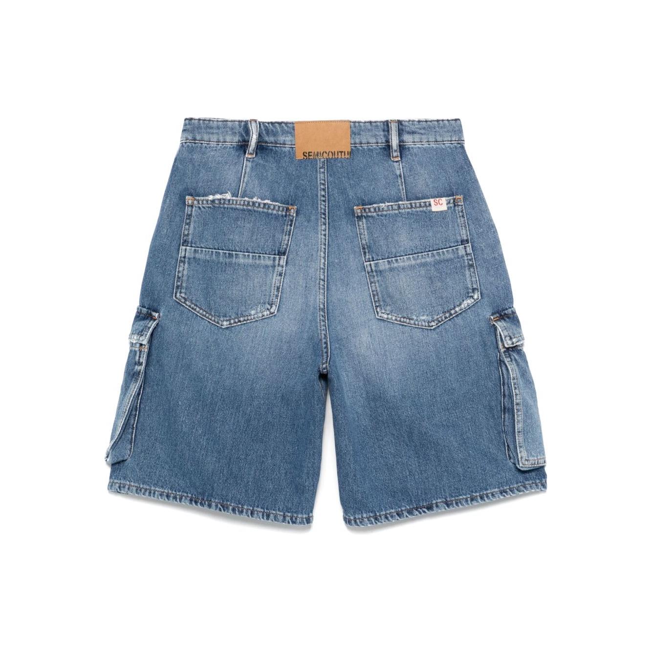 Semicouture Shorts Clear Blue