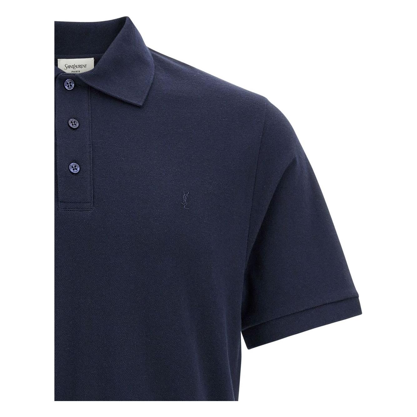 Saint Laurent T-shirts and Polos Blue