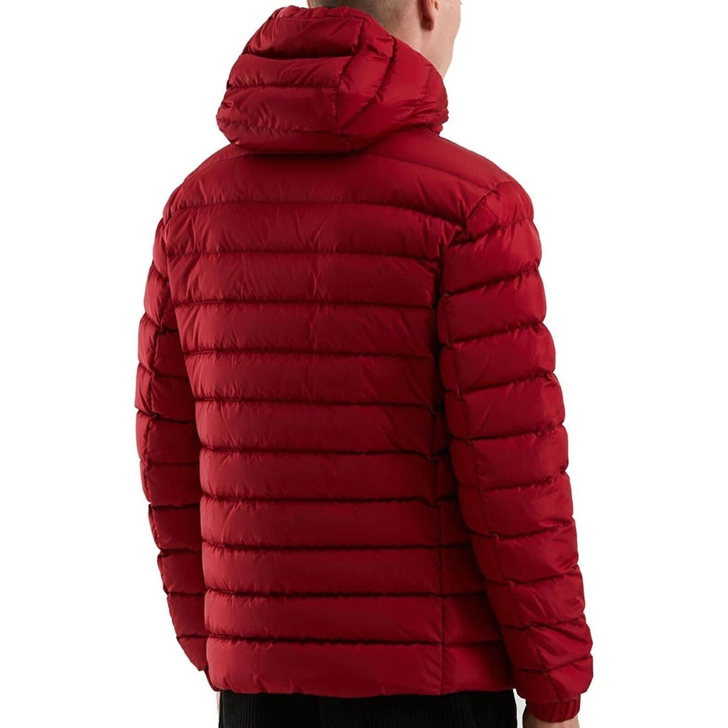 Refrigiwear Red Nylon Men Jacket Refrigiwear Dark Red