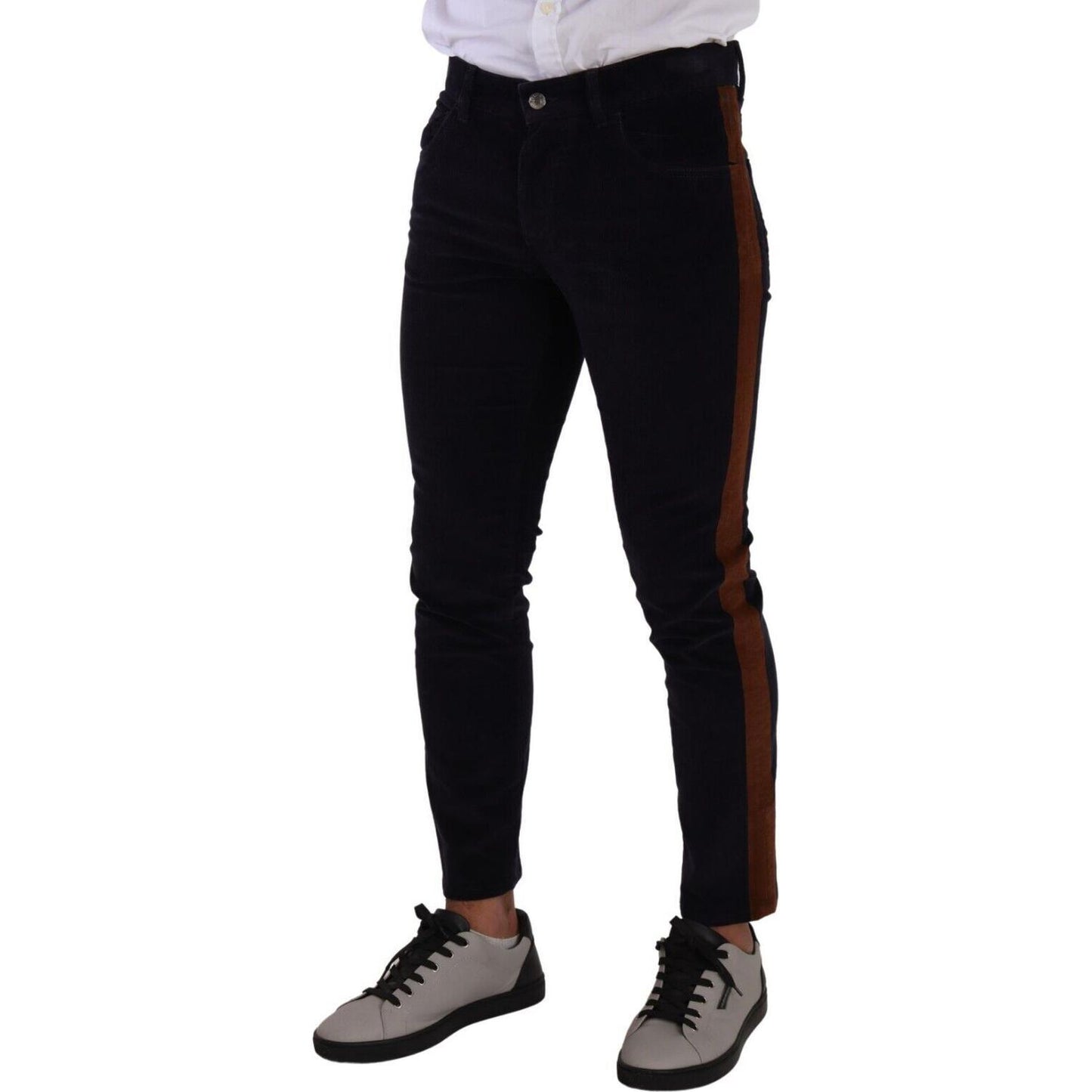 Dolce & Gabbana Elegant Slim Fit Denim for the Modern Man Dolce & Gabbana Black