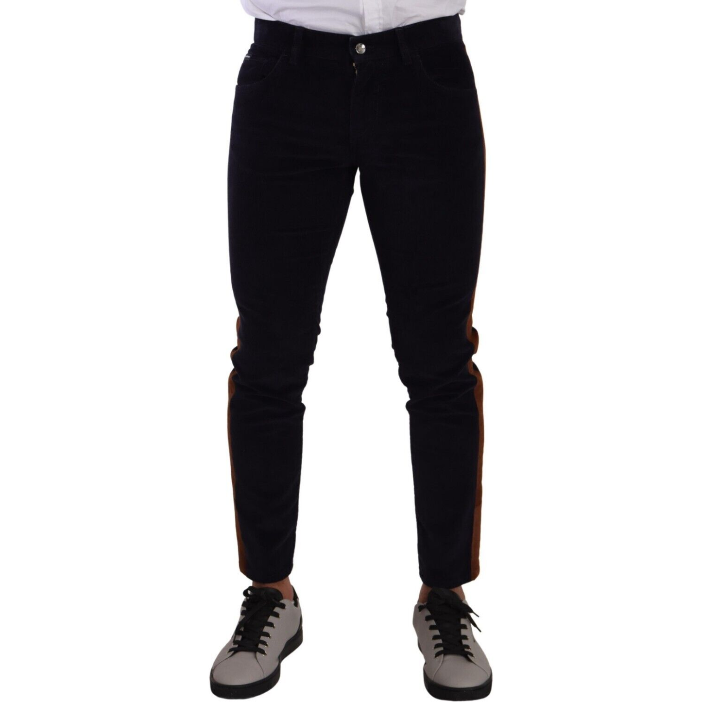 Dolce & Gabbana Elegant Slim Fit Denim for the Modern Man Dolce & Gabbana Black