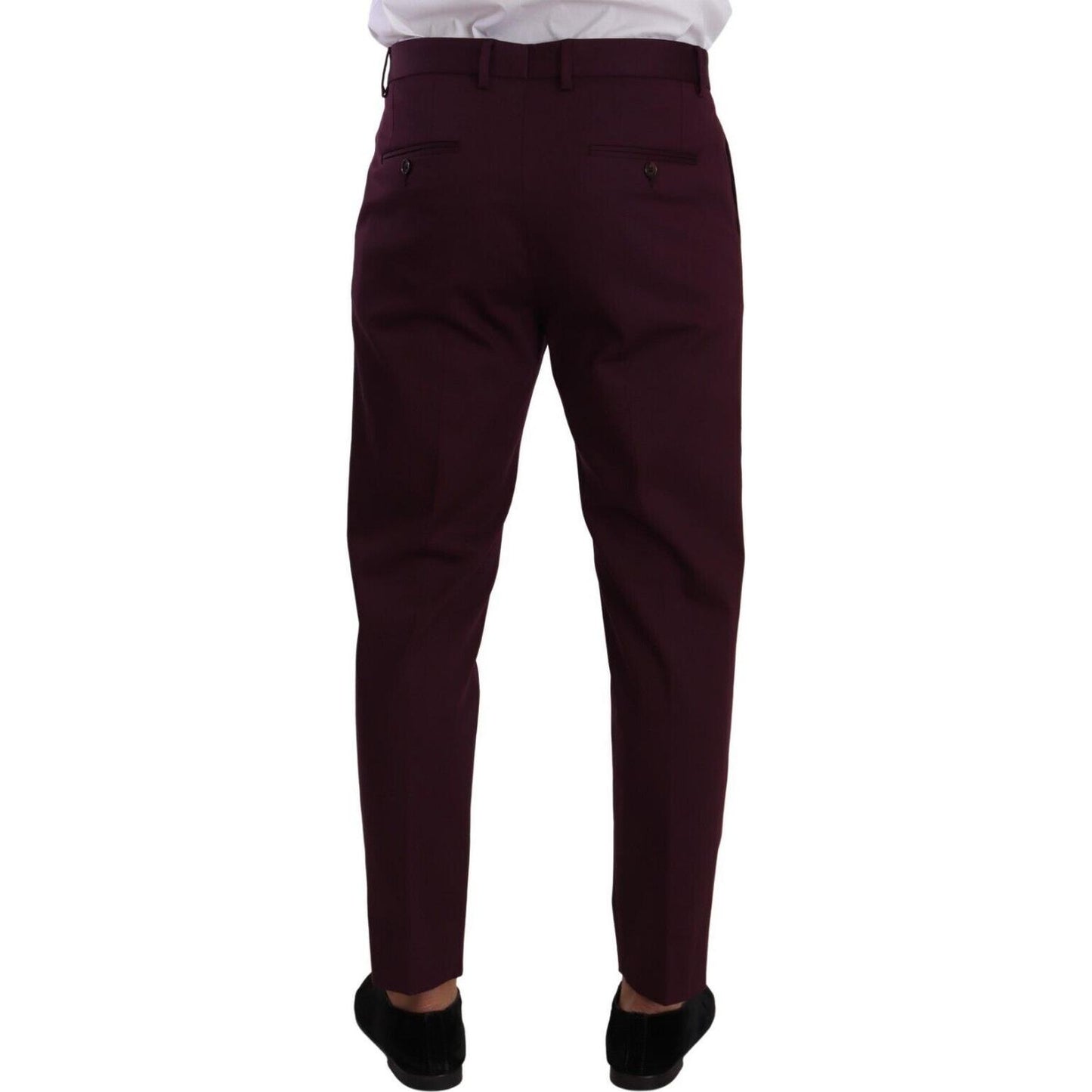 Dolce & Gabbana Elegant Purple Chinos for the Modern Man Dolce & Gabbana Black