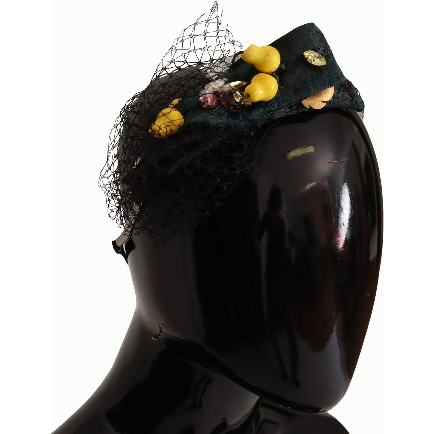 Dolce & Gabbana Purple Crystal Diadem Headband Lemons Sicily Tiara SMY100845