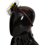 Dolce & Gabbana Purple Crystal Diadem Headband Lemons Sicily Tiara SMY100845