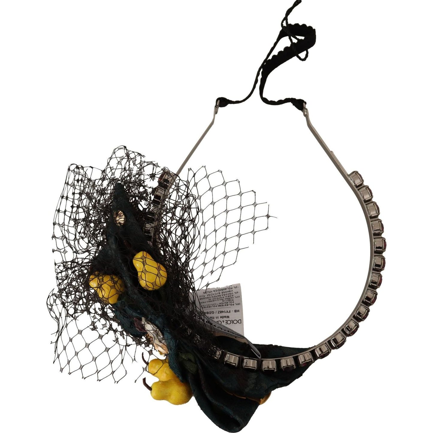 Dolce & Gabbana Purple Crystal Diadem Headband Lemons Sicily Tiara SMY100845