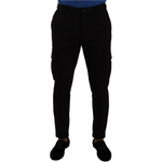 Dolce & Gabbana Black Viscose Skinny Cargo Trouser Pants PAN72905 - 48