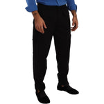 Dolce & Gabbana Black Cotton Stretch Tapered Cargo Pants PAN72873 - 48