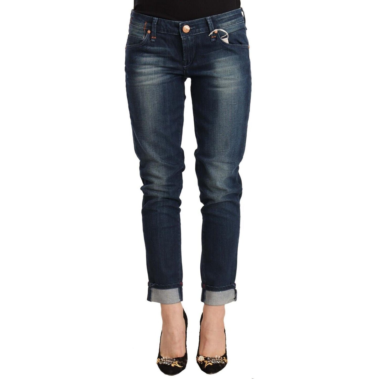 Acht Sophisticated Skinny Blue Jeans Acht Dark Slate Gray