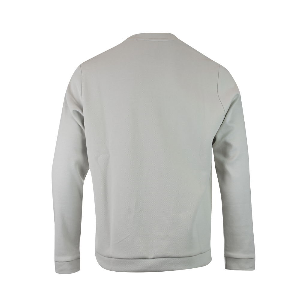 Hugo Boss Elegant Beige Cotton Sweatshirt Hugo Boss Gray