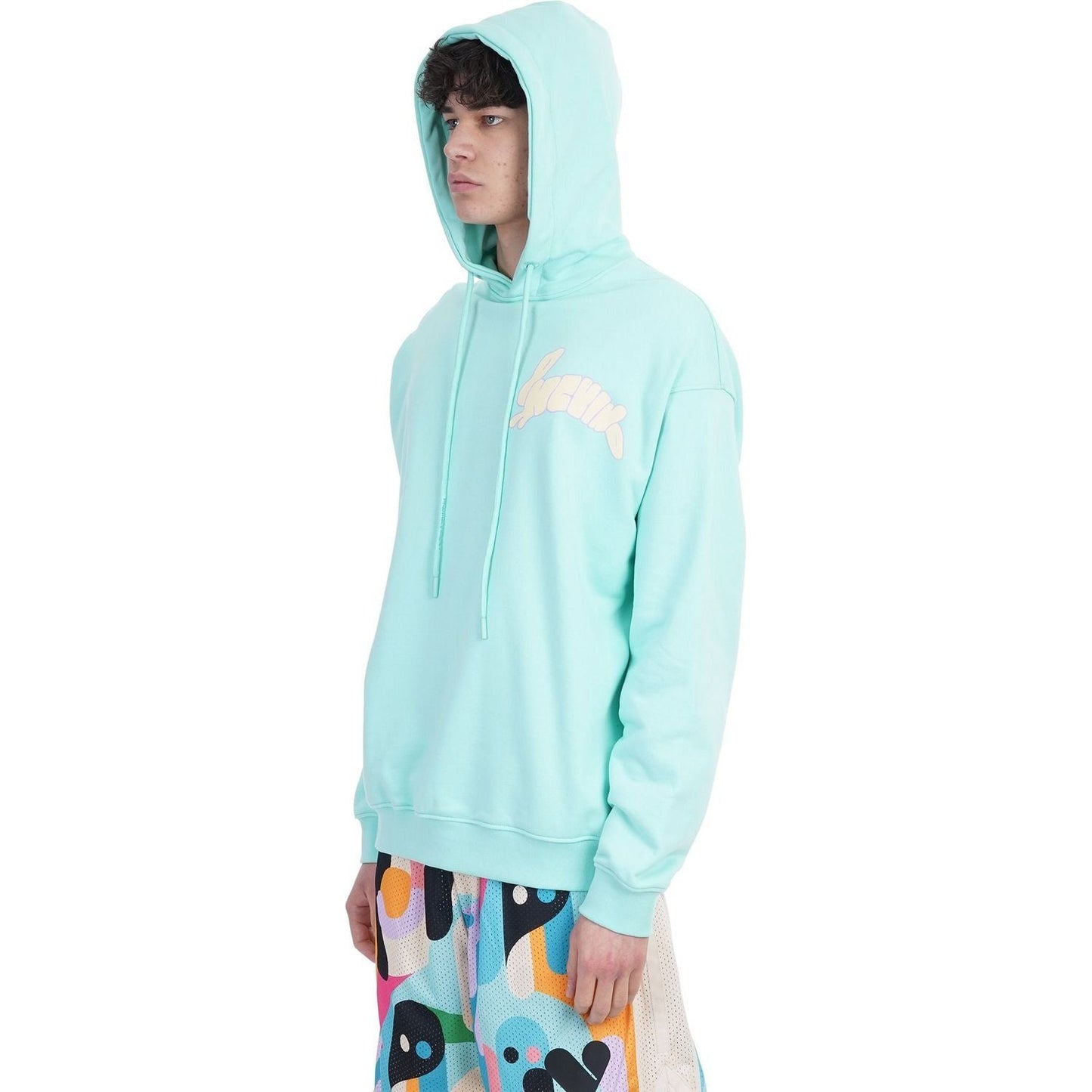 Pharmacy Industry Green Cotton Men Sweater Pharmacy Industry Powder Blue