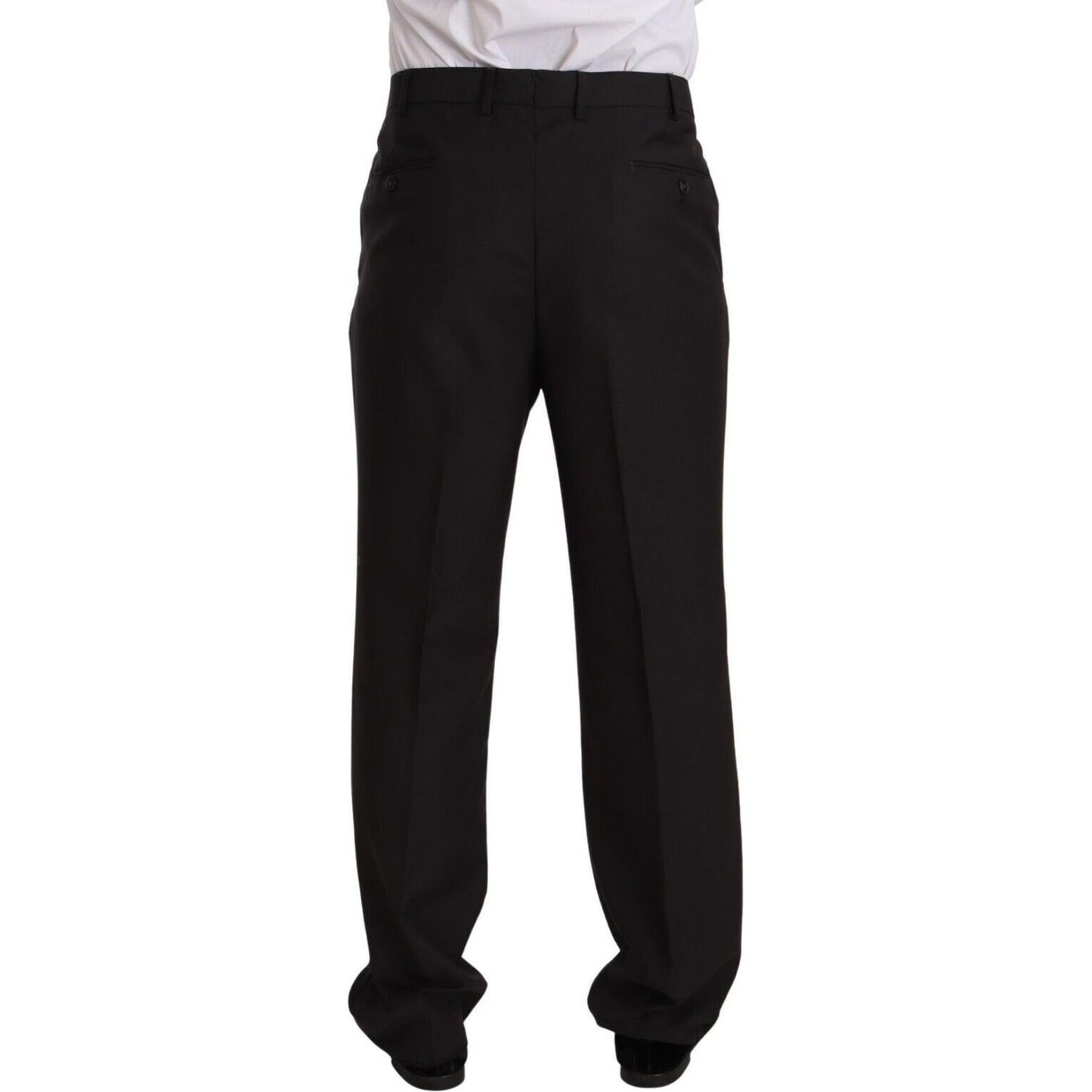 Domenico Tagliente Sleek Grey 2-Piece Mens Suit with Notch Lapels Domenico Tagliente Black