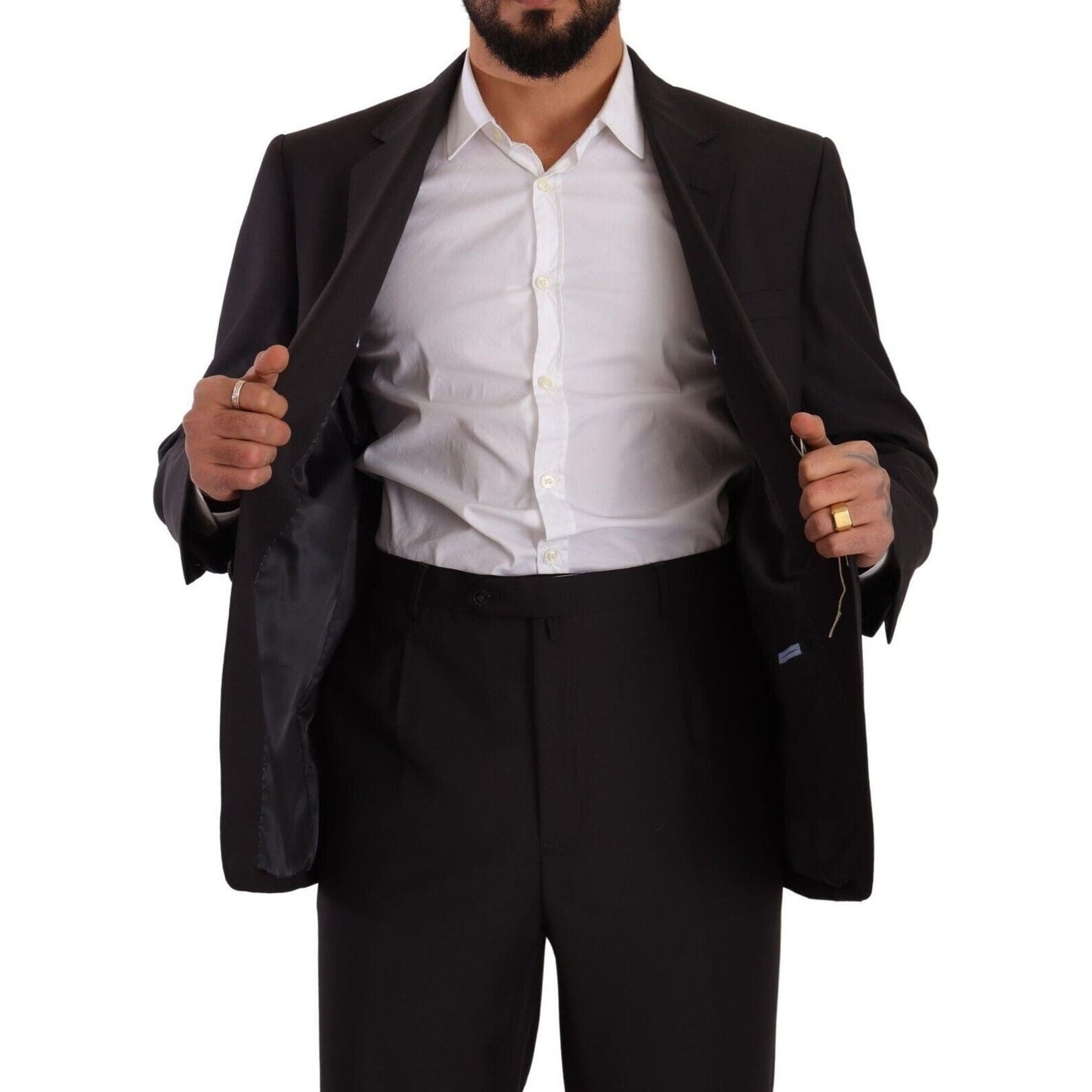 Domenico Tagliente Elegant Grey Two-Piece Suit for Men Domenico Tagliente Gray
