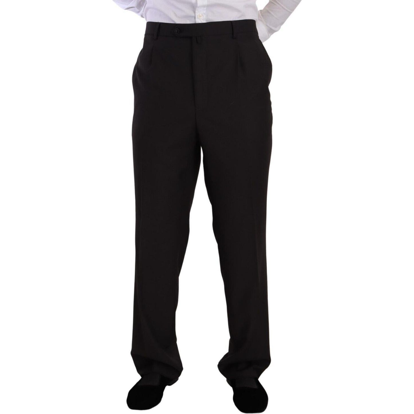 Domenico Tagliente Elegant Grey Two-Piece Suit for Men Domenico Tagliente Black