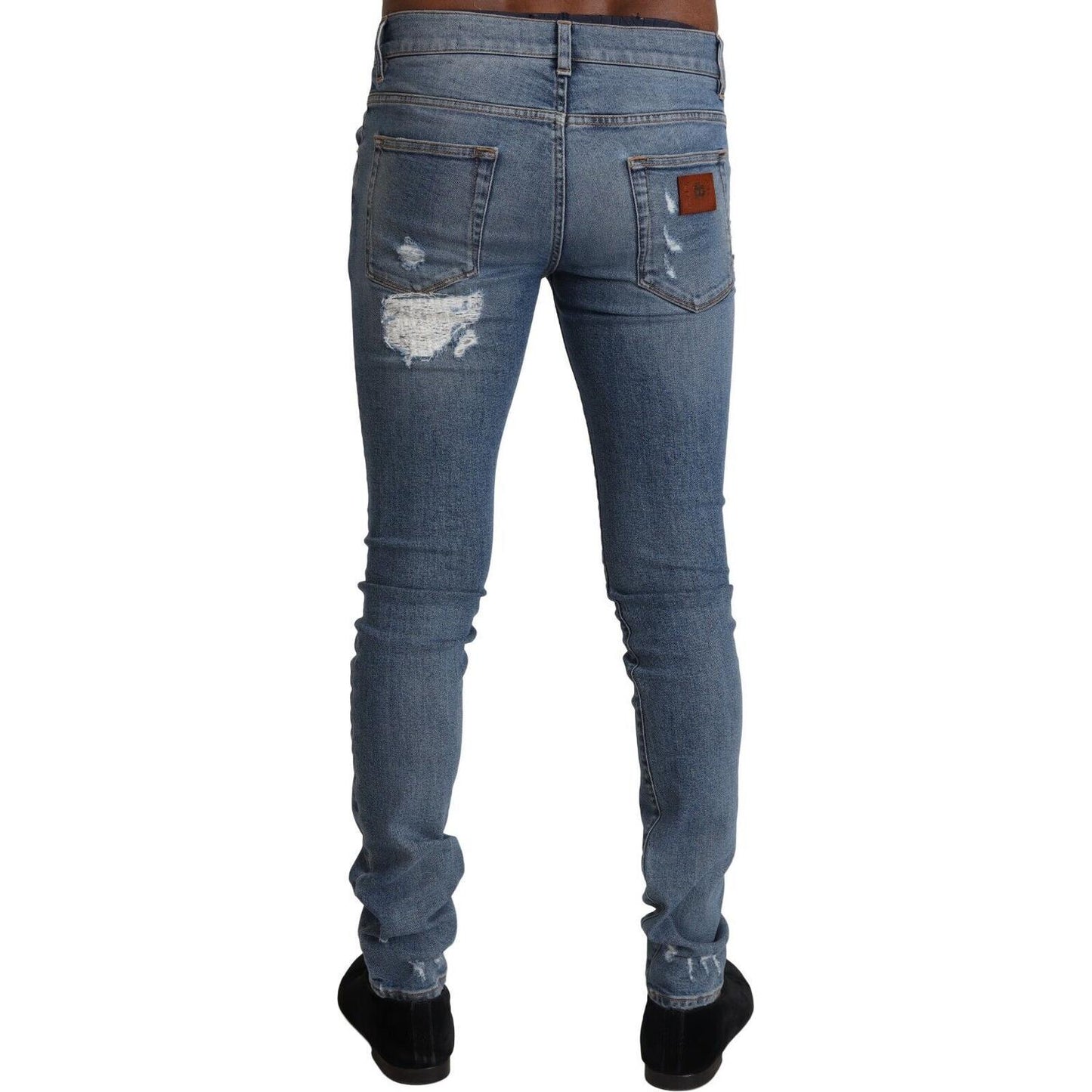 Dolce & Gabbana Elegant Light Blue Skinny Denim Pants Dolce & Gabbana Dark Slate Gray