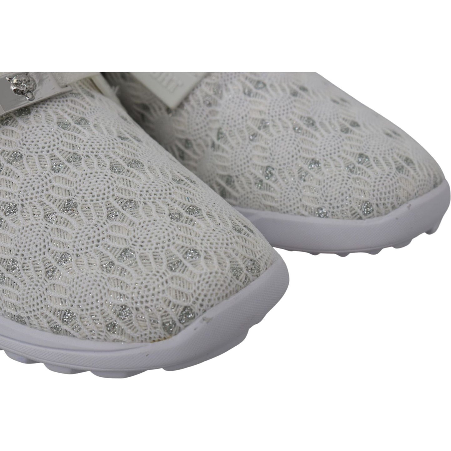 Plein Sport Sleek White Runner Beth Sport Sneakers Plein Sport Dark Gray