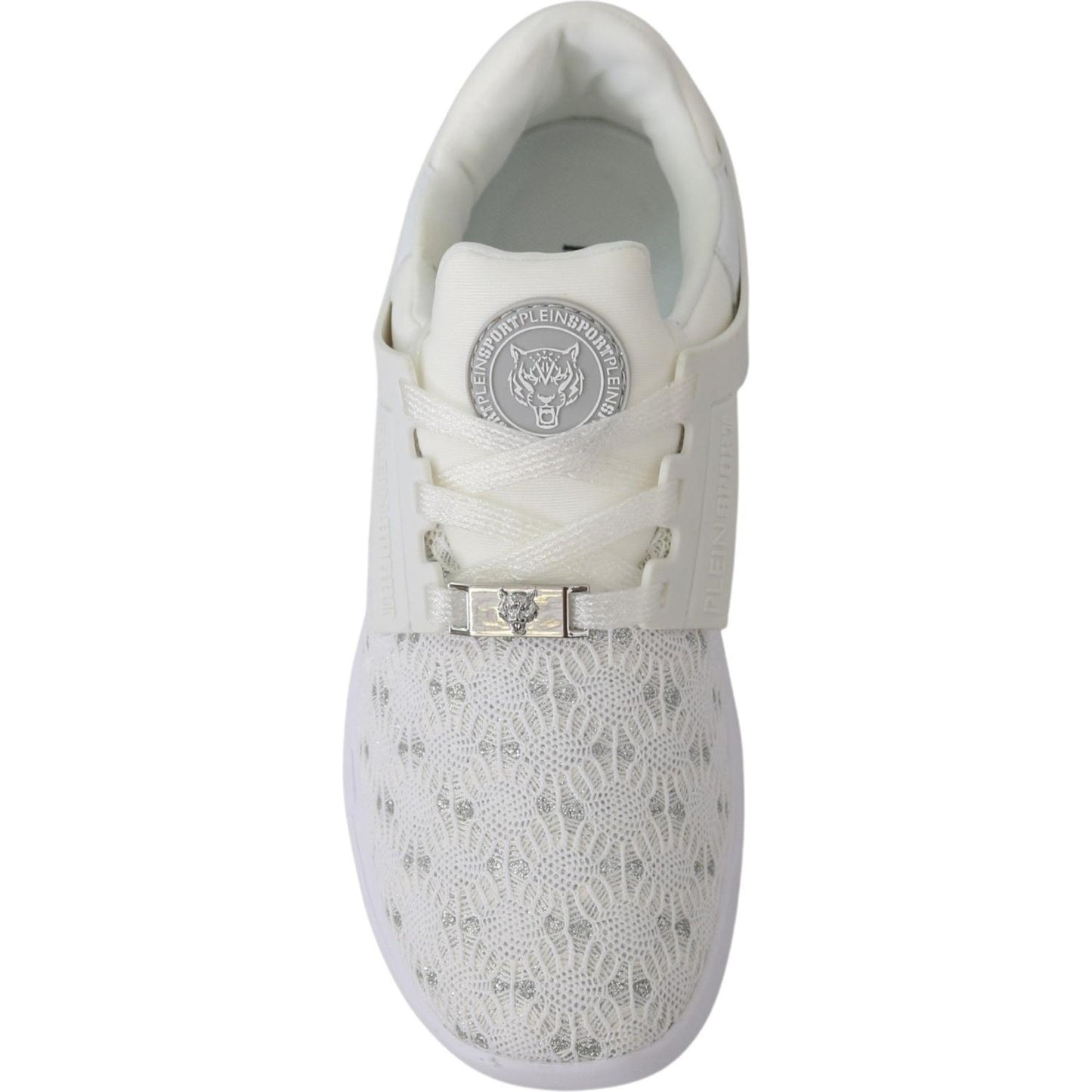 Plein Sport Sleek White Runner Beth Sport Sneakers Plein Sport Gray