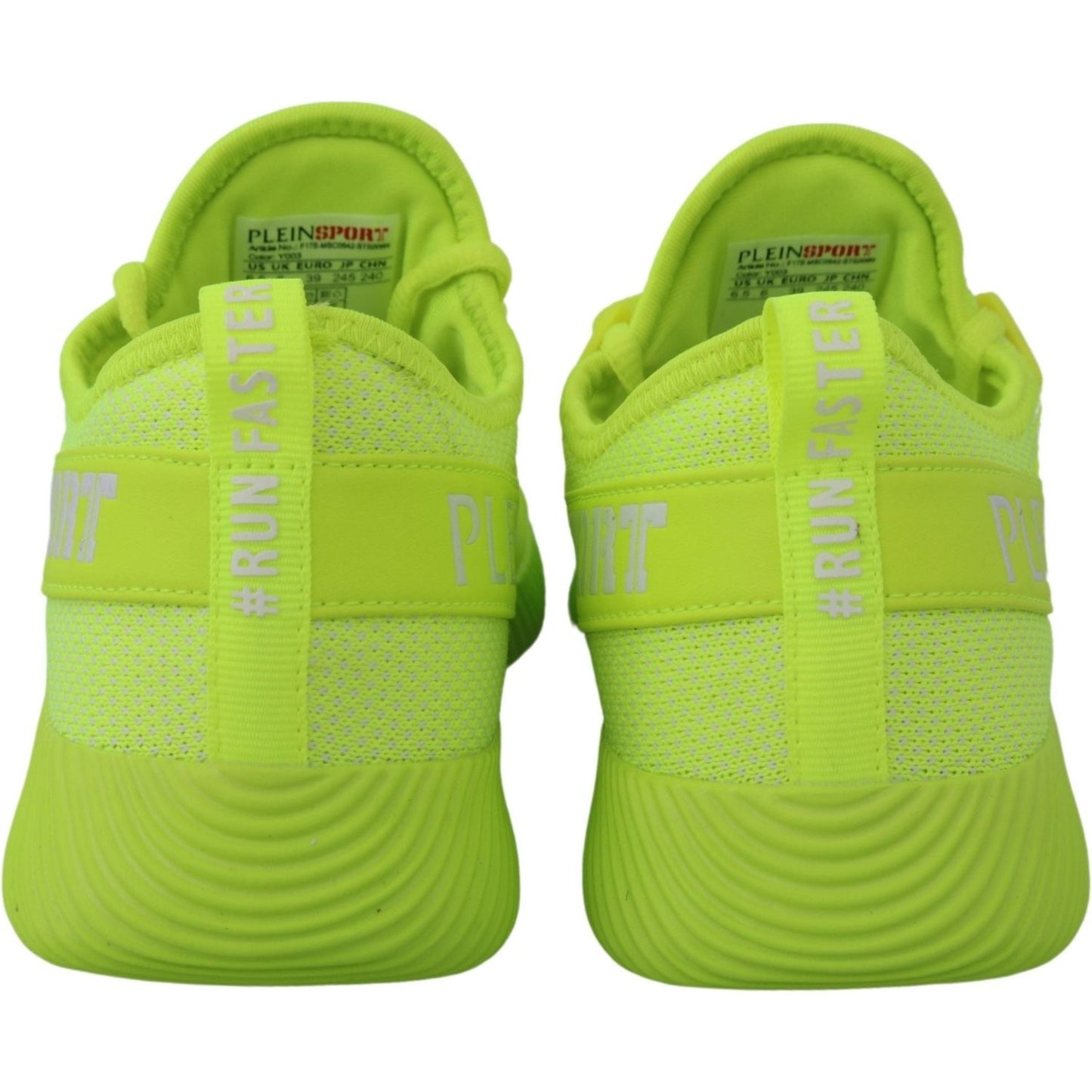 Plein Sport Electrify Your Step with Yellow Carter Sport Sneakers Plein Sport Yellow Green