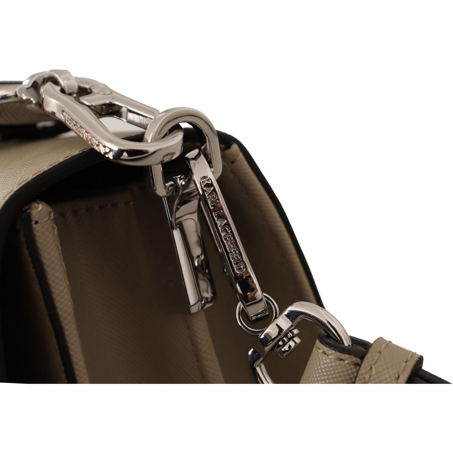 Karl Lagerfeld Chic Sage Shoulder Bag with Dual Straps Karl Lagerfeld Black