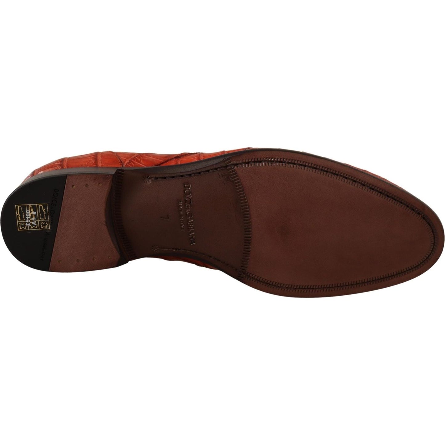 Dolce & Gabbana Exquisite Exotic Croc Leather Lace-Up Dress Shoes Dolce & Gabbana Dark Slate Gray