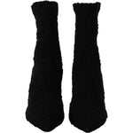 Dolce & Gabbana Black Stiletto Heels Mid Calf Women Boots