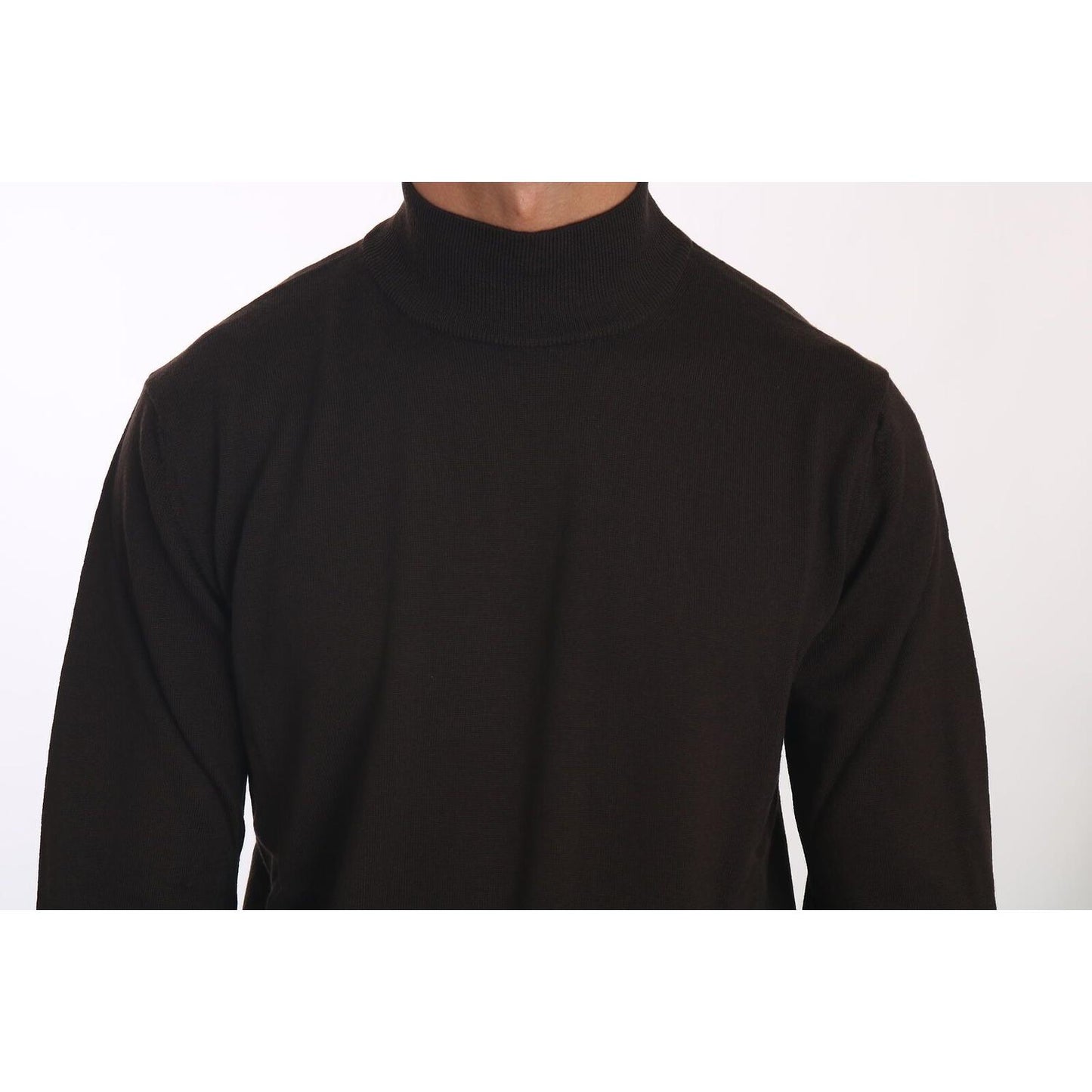 MILA SCHÖN Elegant Brown Virgin Wool Sweater MILA SCHÖN Black