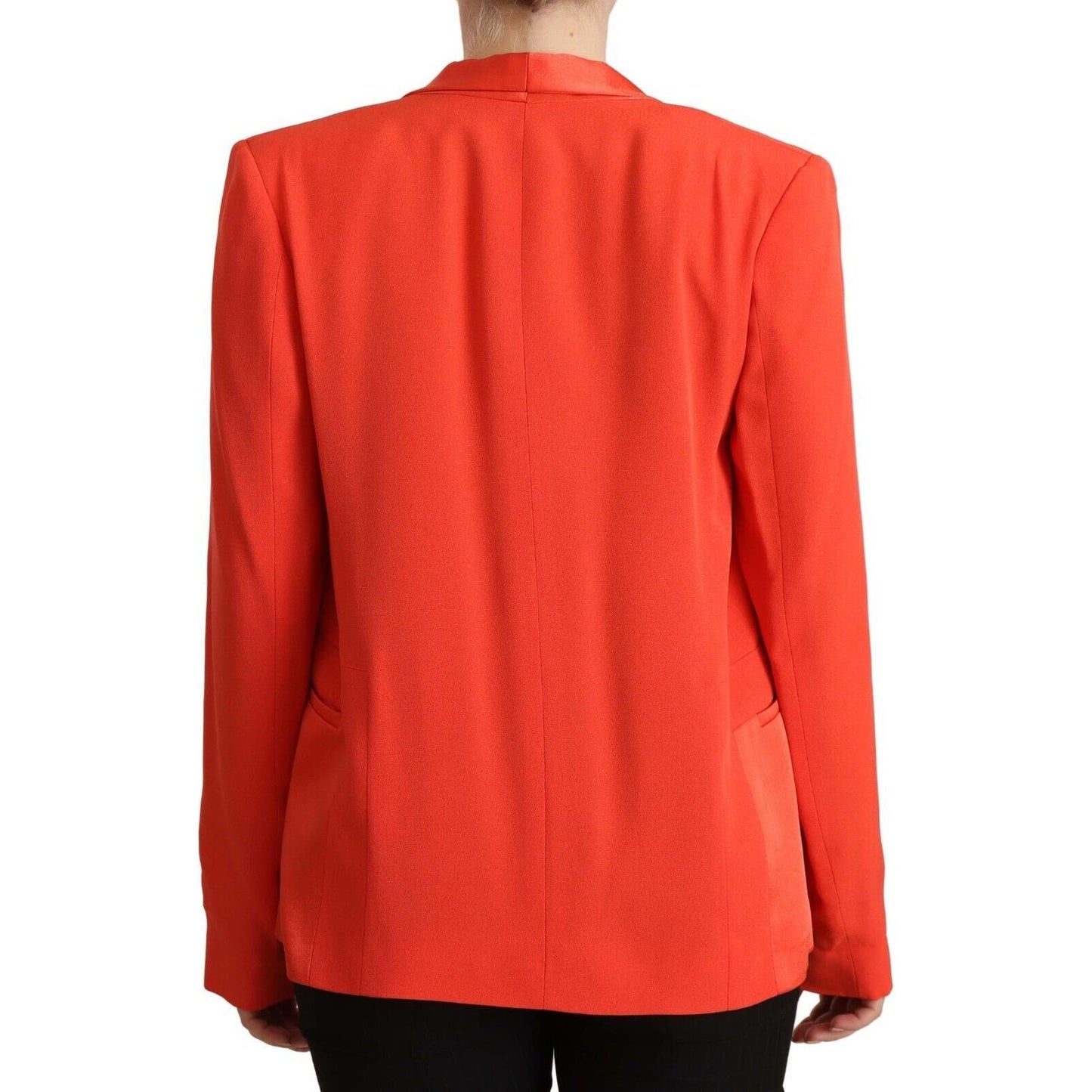 CO|TE Elegant Orange Overcoat Long Sleeves Jacket CO|TE Firebrick