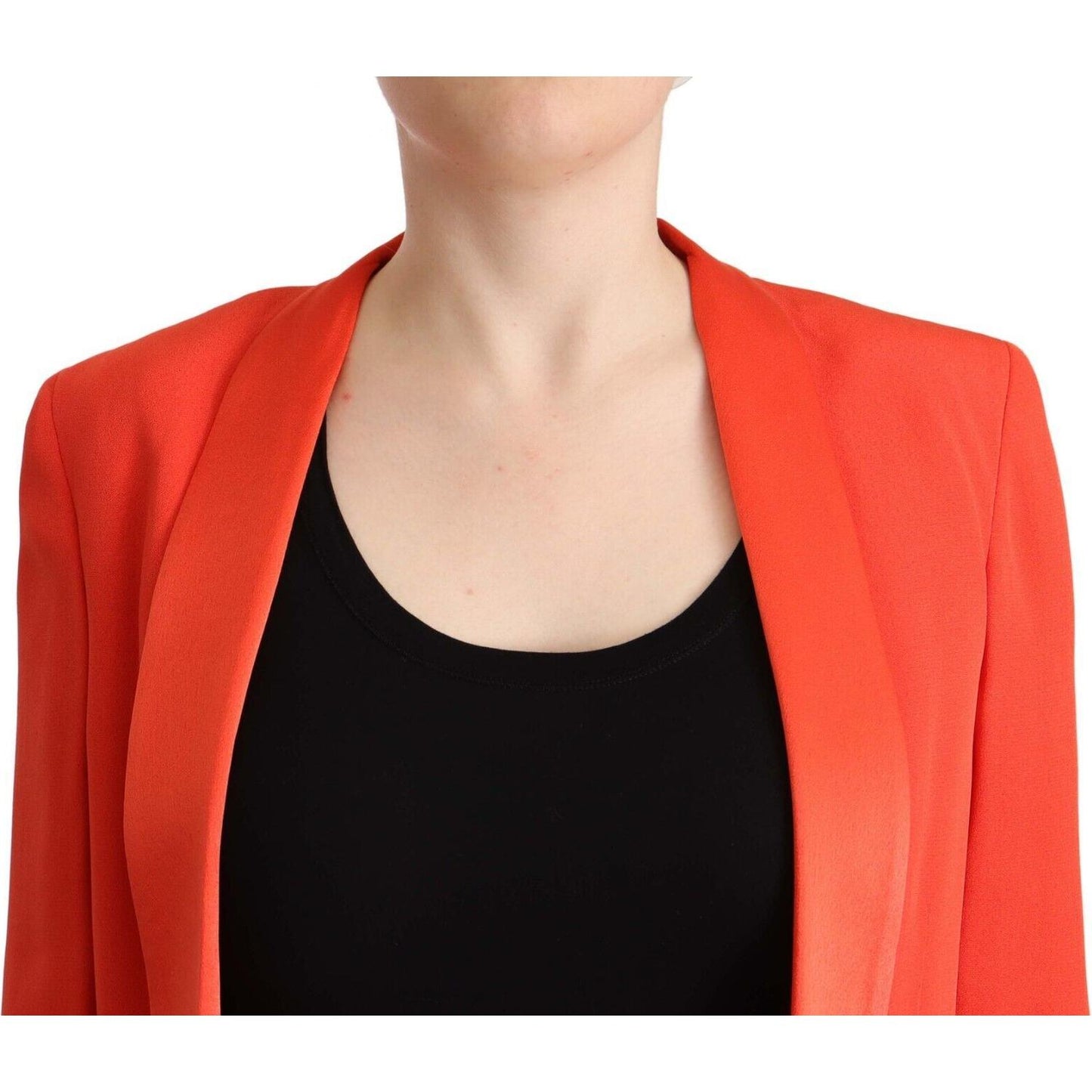 CO|TE Elegant Orange Overcoat Long Sleeves Jacket CO|TE Black