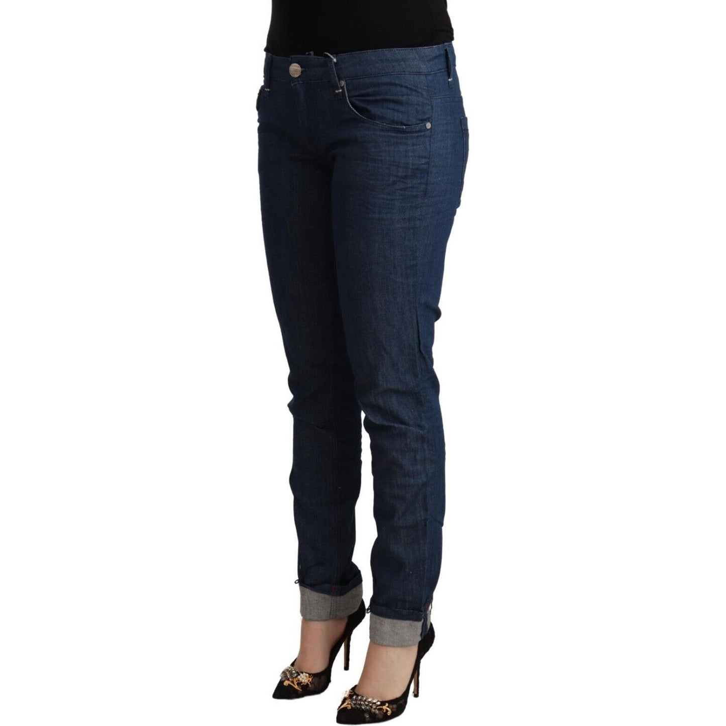 Acht Sleek Low Waist Skinny Denim Acht Black