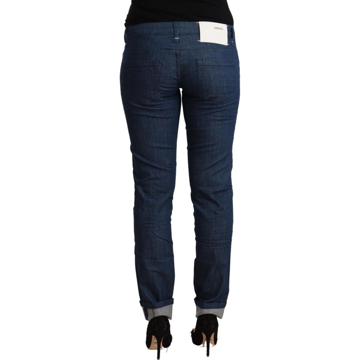 Acht Sleek Low Waist Skinny Denim Acht Dark Slate Gray