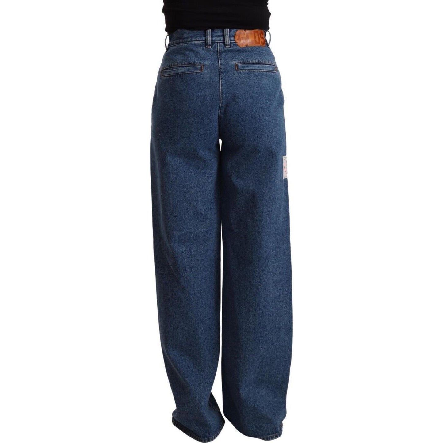 GCDS Chic High-Waist Boot Cut Denim GCDS Dark Slate Gray